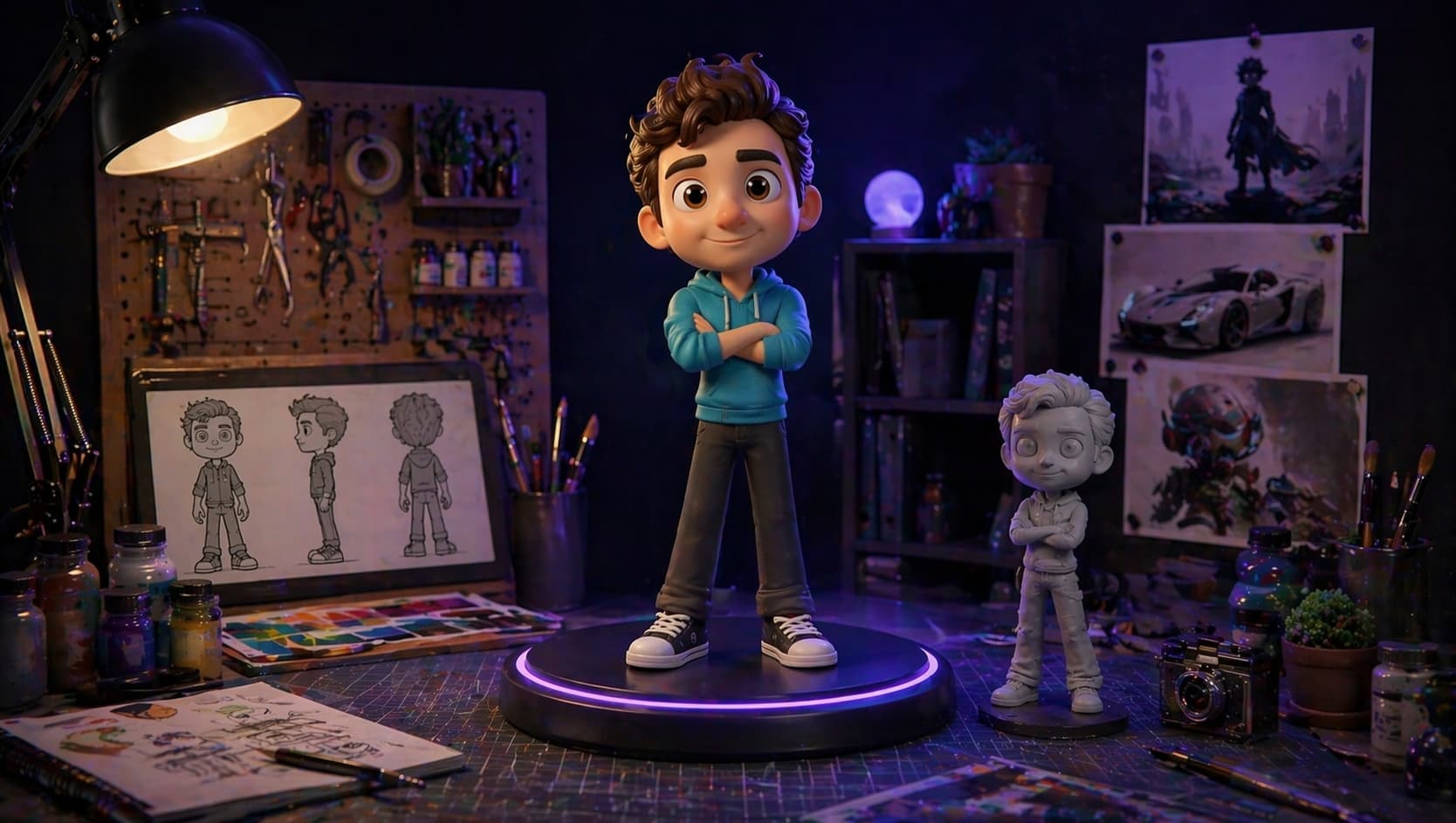 Figura cartoon personalizada desde imagen generada con IA