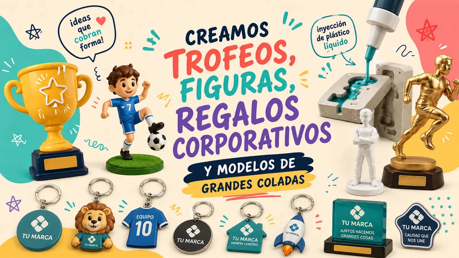 Trofeos, moldes y regalos 3D personalizado hecho a mano - YopCreations