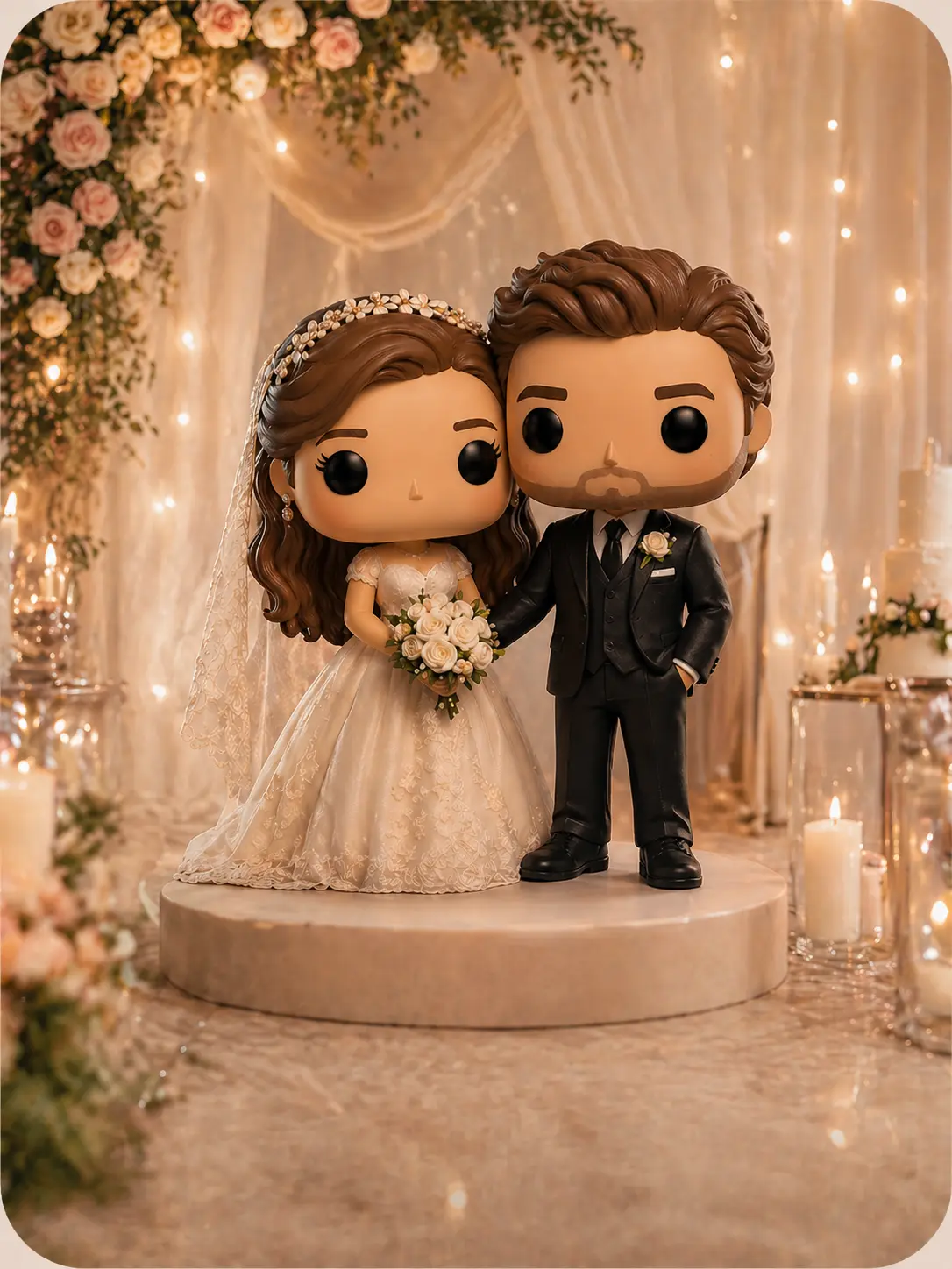 Funko personalizado de bodas hecho a mano - YopCreations