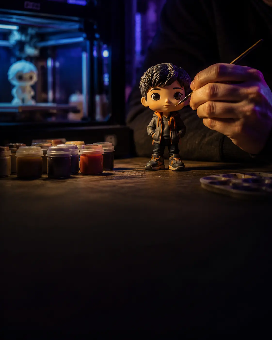 Impresión & Pintura de una figura personalizada