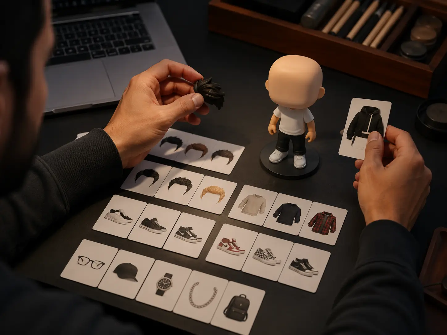 Configurar manualmente una figura Funko personalizada
